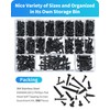 DIVANC 550Pcs 304 Stainless Steel Wood Screws Assortment Kit, Phillips