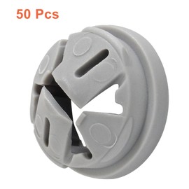 Zorfeter 50pcs Grey 3/8 Inch Trade Size Non-Metallic Push in Connector, Electrical Conduit Fittings Plastic Cable Connector Fits for 1/2 Inch Knockouts