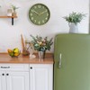 Roymnie Wall Clock 14 Inch Silent Green Wall Clocks Battery