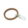 GARDINIA Curtain Rings for Curtain Rods, Diameter 25 mm, with