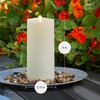 Luminara Outdoor Flameless LED Ivory Candle Melted Edge 3.75" x