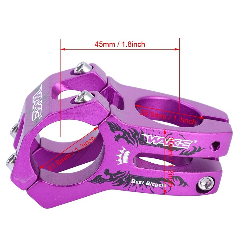 31.8mm MTB Stem, Aluminum Alloy Handlebar Stem Riser for Mountain