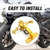 EATAKWARD Universal Motorcycle License Plate Bracket Holder, Gold License Plate