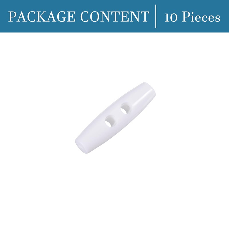 QUARKZMAN 38 x 10 mm Toggle Buttons x 10 Pieces