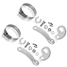 rflaueo Universal Torque Arm Conversion Kit for Electric Bicycle, 2 Sets, Silver, Front Rear E-bike Motor Arm, U204-2