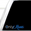 Only Rams Decal, H 2 by L 7 Inches, Funny