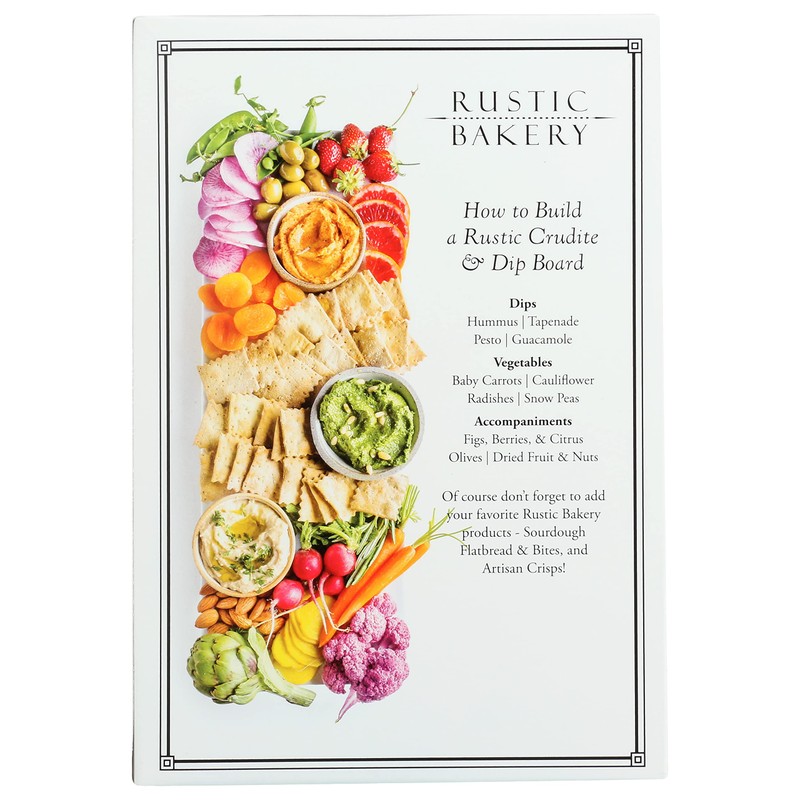 Rustic Bakery Organic Everything Spice Sourdough Flatbread Bites, 4 Oz