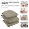 Wellsin Chair Cushions for Dining Chairs 4 Pack - Kitchen