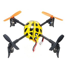 QR series Ladybird - WLToys V939 4CH 2.4GHz Micro Quad 4-Axis Mini UFO Style RC Helicopter Yellow - Multirotor Quadcopter - RTF Ready to Fly with Transmitter Tx Included, color may vary.