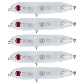 AGOOL Catfish Rattling Line Float Lure for Catfishing Catfish Spook Rattle/Floats Peg Floats for Santee Rig Fishing 10/20 Pack Clear Unpainted Blank