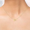 XGALBLA Dainty Initial Necklace Butterfly Pendant Necklace, 18K Gold Plated