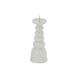 [Buddhist Altar Hasegawa] Candleholder, Buddhist Altar, Candleholder, Candleholder, Buddhist Altar, Fire Stand, Candleholder, Shinto Shelf, Sacred Treasure, Fire Stand, White, 4.0 inches (4.0 cm)
