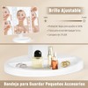 Espejo de Maquillaje Triptico con 2X 3X 10X Aumentos, Espejo