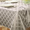Lenox Laurel Leaf Tablecloth, Platinum, 70"W x 144"L