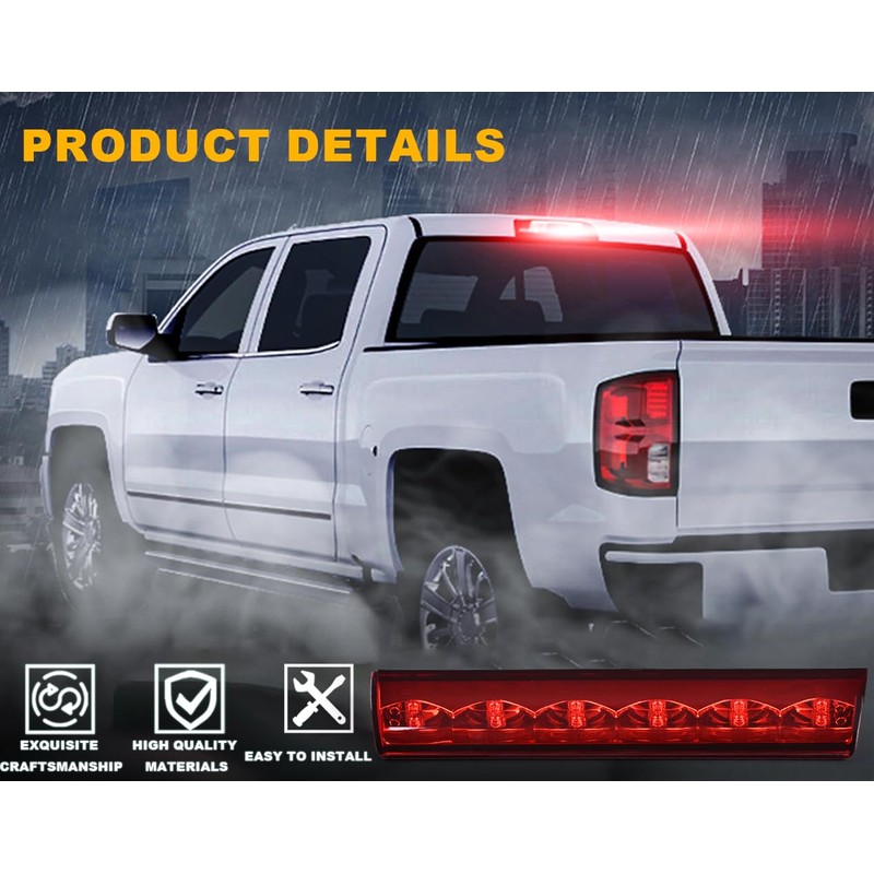 G-PLUS 3rd Third Brake Light High Mount Stop Lamp Red