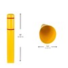 BollardGard 7" x 72" Bollard Cover - Innoplast (Yellow Red