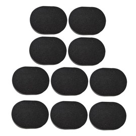 Minkissy 10pcs Bamboo Charcoal Facial Cleaning Sponges Deep Cleansing Gentle Face Skin Washing Tool for Makeup Removal Reusable and Comfortable Massage Puff Black