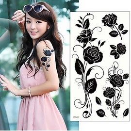 (Fantasy) THE FANTASY Tattoo Sticker Rose Rose-12 [Regular] - 7 Types, hm582
