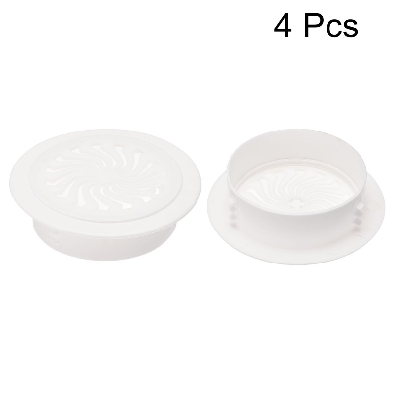 sourcing map Round Vent Cover, ABS Plastic Adjustable Air Vent