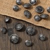 Teaaha 16 PCS Metal Blazer Button Set, 2 Sizes Antique