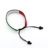 Italy Flag Bracelet: Handmade Bracelet,Adjustable Beaded Boho-Style Rope Bangle with