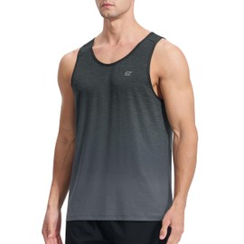 EZRUN Men's Tank Tops Quick Dry Workout Summer Beach Shirts Sleeveless Shirts for Bodybuilding Gym Fitness Training