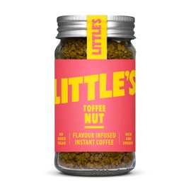 Little’s Toffee Nut Instant Coffee – No Added Sugar, Freeze-Dried Flavored Coffee 1.76 Ounces, 14 Servings Per Jar