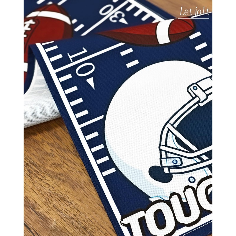 Letjolt Touch Down Table Runner 72 Inches, Blue