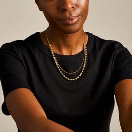 Fossil Women's Jewelry Gold Stainless Steel Necklace, JA7248710