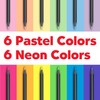 Faber-Castell 116410 Black Edition Colouring Pencils, Neon and Pastel Colours,