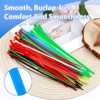 Pack of 100 Cable Ties, Resealable, Colourful Cable Ties Set,