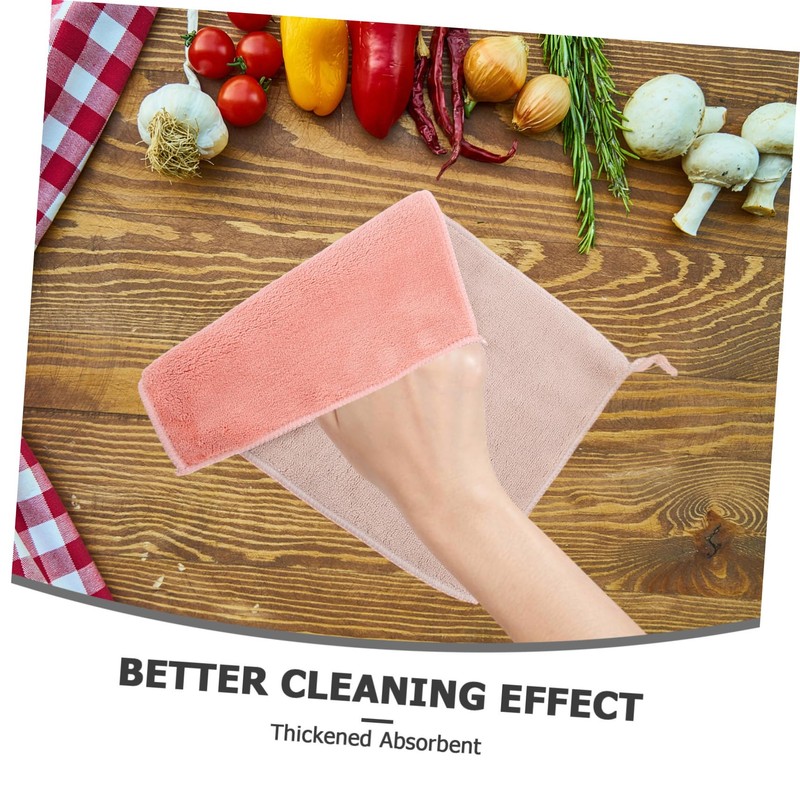 IWOWHERO Dishwashing Towels Set 2pcs Absorbent Microfiber Cleaning Cloths for
