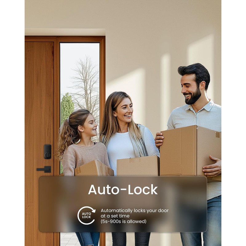 DESLOC Smart Door Lock B200, Smart Deadbolt Lock, Keyless Entry