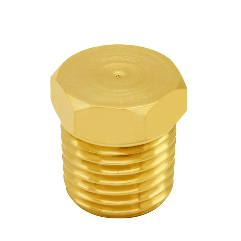 Joywayus 1/4" NPT Male Pipe Plug Outer Hex Thread Socket