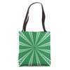 Star Effect Geometric Symmetrical Pattern White Cut Out Tote Bag