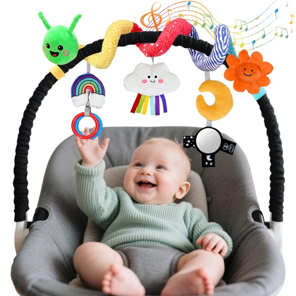 Baby Plush Hanging Musical Toy for 0-6-12 Months, Cloud with