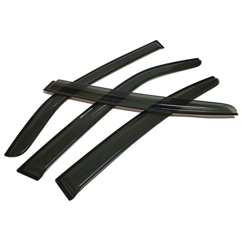 Smoke Tinted Window Visors Vent Sun Shade Rain Wind Guards