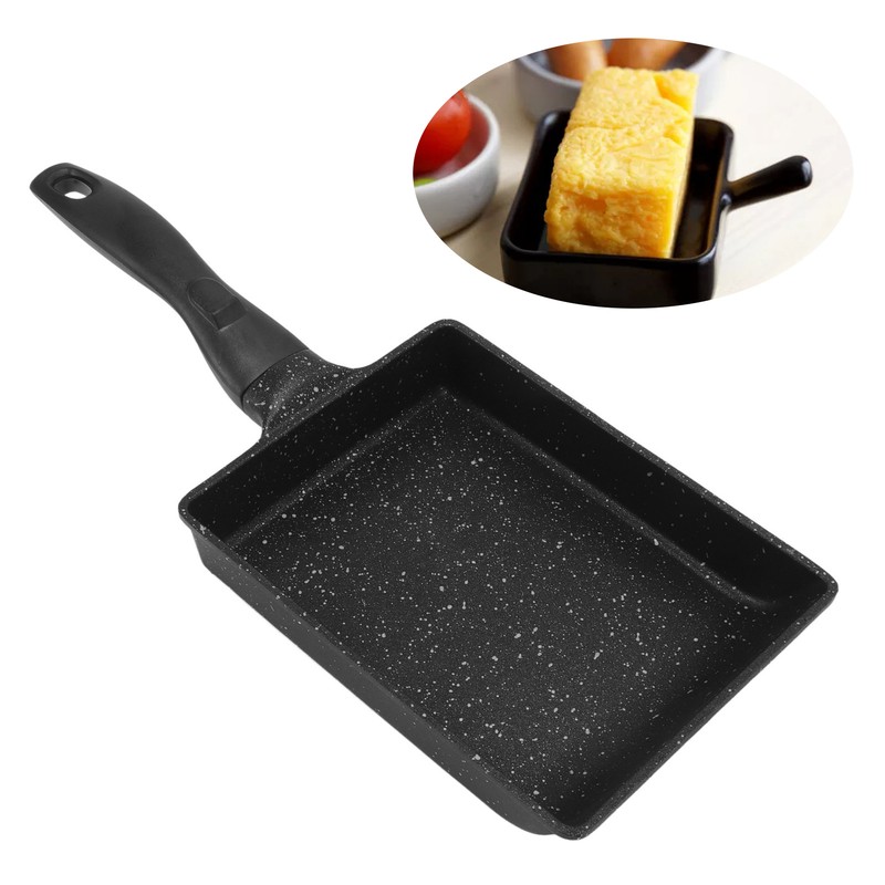 Rectangular Frying Pan Thickened Aluminum Alloy Nonstick Coating Cooking Pan