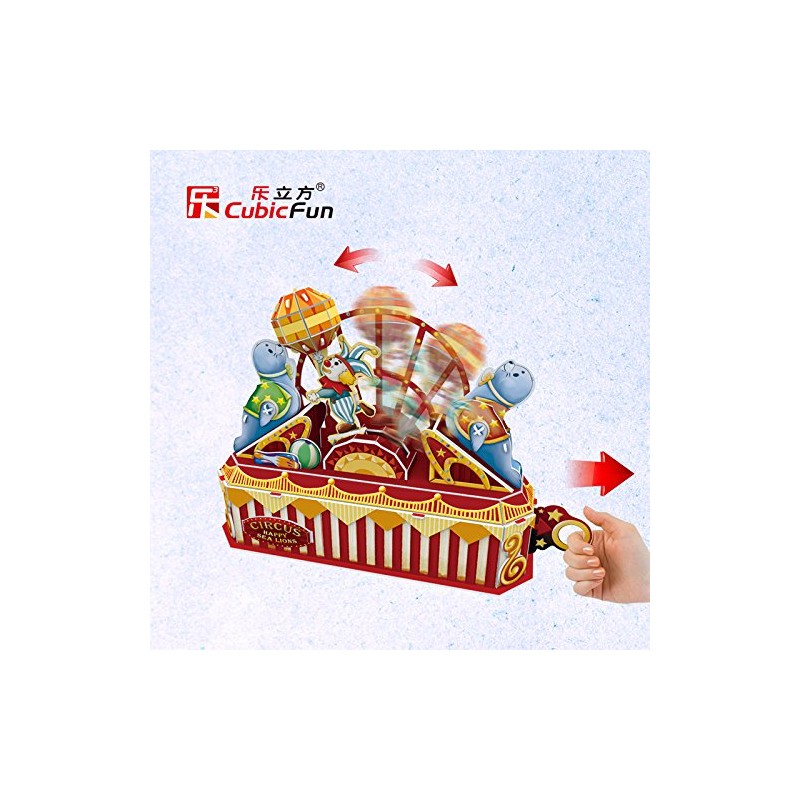 CubicFun Rompecabezas 3D Leones Circo
