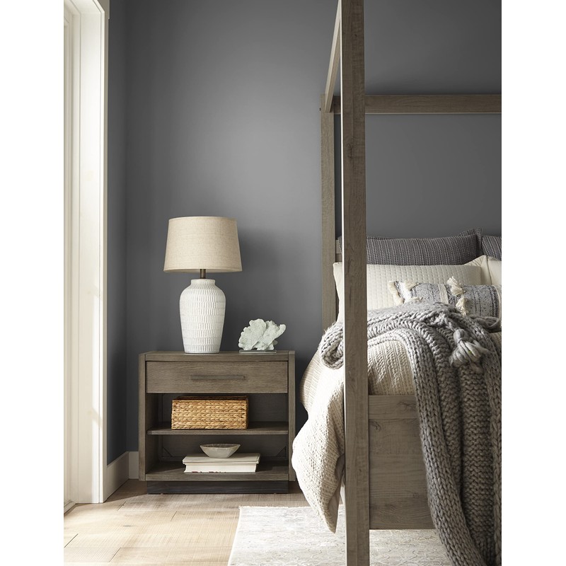 KILZ TRIBUTE Paint & Primer, Interior, Satin, Mystic Black, 1
