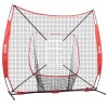 VEVOR 7x7 ft Baseball Softball Practice Net Hitting Batting Multiple