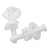 4Pcs Plastic Toilet Seat Hinge Bolts and Nuts Replacement Kit