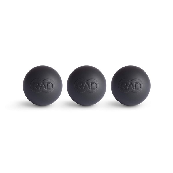 RAD Micro Rounds/Set of 3 High Density Massage Balls/Eco Friendly Silicone/for Jaw, Feet and Hands Myofascial Release, Self Massage, Mobility and Recovery