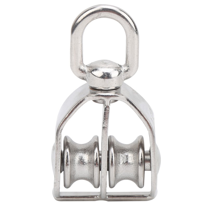 10PCS M15 Pulley Block Stainless Steel Heavy Duty Traction Wheel