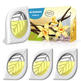 Air Freshener for Home, 4 Pack, Vanilla, Odor Eliminator for Small Area Closets Bathroom Pets Strong Odor, Up to 120 Days