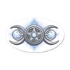 CafePress Triple Goddess Moonstone Trans Oval Car Magnet, Euro Oval Bumper Magnet