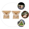 LABRIMP 2Pcs Wooden Rice Ball Molds Triangle Moulds for Rice