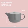 Typhoon Cafe Concept Teapot, Dark Grey, 1 Litre