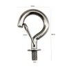 jinrowphee Stainless Steel Rigging Spring Hooks Connector Hooks Screw Hooks