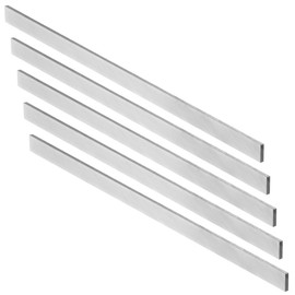 uxcell HSS Lathe Tool Bit 3mm x 10mm x 200mm, Square Lathe Turning Tool Blanks, High Speed Steel Rectangular Fly Cutter Mill Blank, 5pcs